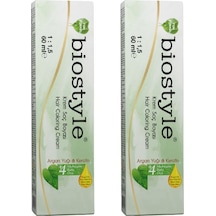 Biostyle Bitki Özlü Argan Ve Keratin 1002 Soğuk Gri 2 Adet 60 Ml Saç Boyası Oksidansız Biostyle Bitki Özlü Argan Ve Keratin 1002 Soğuk Gri 2 Adet 60 Ml Saç Boyası Oksidansız