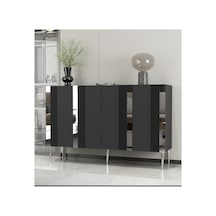 Forest 120 Cm Konsol Tv Sehpası Çok Amaçlı Dolap Antrasit-gümüş Çok Renkli