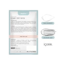 Stopever Clearly Spot Patch, Sivilce Karşıtı Şeffaf Plaster Şeffaf, Ultra İnce, Hidrokolloid + Niacinamide + Salicylic Asit İçerikli Akne Karşıtı Yüz Bandı 24 Adet