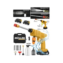Alman Pro 24 V Kömürsüz Motor Hava Soğutmalı Yüksek Basınçlı Çift Akülü Oto Araba Yıkama Makinesi