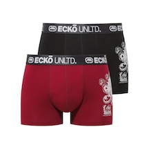 Ecko Unltd. Ecko Siyah - Bordo 2'li Boxer Siyah - Bordo