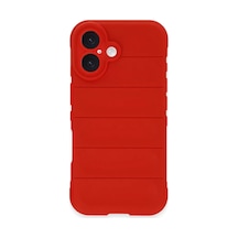 Newface Apple İphone 16 Plus Kılıf Optimum Silikon - Kırmızı