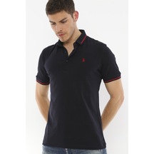 T8586 Dewberry Erkek Polo Yaka T-shırt-lacivert Lacivert
