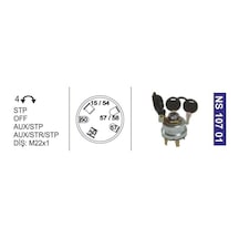 Kontak Anahtarı Fişek Ve Çivi Anahtarlı Fıat Traktör 55-65/46,-50-60-70/56 - Ns10701
