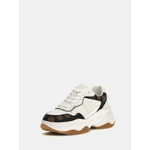Guess Hapyy 4g Logolu Kadın Sneaker Ayakkabı Flthpyfal12 Beyaz