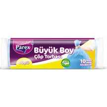 Güçlü Çöp Torbası Büyük Boy 10'lu 65 X 80 Cm 50 Paket 1 Koli