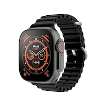 Wearfitpro Gs8+ Watch 8 Ultra 45mm Gerçek Kordon Kilitlemeli Akıllı Saat Çift Kordonlu