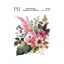 Polyesterhobi Premium Sulu Transfer 25x35 Cm Çiçek Desenli Ps 224