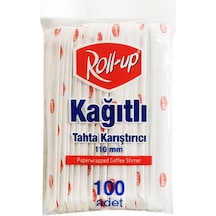 Roll-up Tekli Sarım Ahşap Karıştırıcı 100'lü 11 Cm 4 Adet Çok Renkli