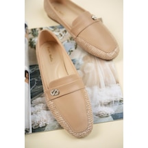 Hasır-Cilt Garnili Babet Nut-Nude Ten