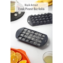 Büyük Antrasit Piramit Buz Kalıbı 13 24 2 Cm Silikon Diğer