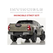Toyota Invıncıble Etiket Seti