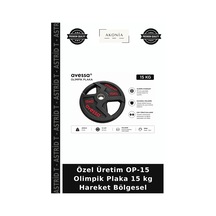 Özel Üretim Op-15 Olimpik Plaka 15 Kg Hareket Bölgesel