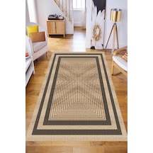 Rovigo Home Dijital Baskı Yıkanabilir Kaymaz Taban Salon Halısı Ve Yolluk Rv066-fnl339 Kahverengi
