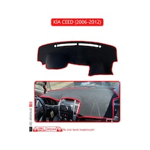 Kia Ceed 2006-2012torpido Koruma Halısı Kırmızı Kenar