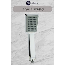 Ahlez Arya Duş Başlığı Tek Fonksiyonlu Poşet Ambalaj Krom
