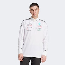 Adidas Mercedes Amg Petronas Formula One Team Erkek Beyaz Motorsport Sweatshirt Jx0757