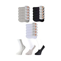 Royaleks Siyah Gri Ve Beyaz Erkek Babet Çorap 15 Çift 6411267