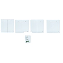 4 Adet Kablosuz Tekli Duvar Anahtar Kendinden Enerjili, 1 Adet A