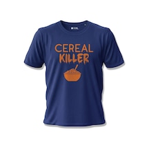 North Whiskers Cereal Killer Kelime Oyunu Baskılı %100 Pamuklu T-shirt Lacivert - 874904768 Lacivert - 874904768 Lacivert
