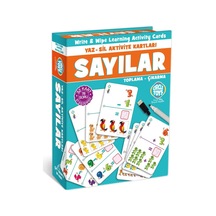 Sayılar Yaz Sil Aktivite Kart Seti