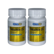 Nutrivita Nutrition Vitamin D3 Vitamini 1000 Iu 2x120 Tablet Nutrivita Nutrition Vitamin D3 Vitamini 1000 Iu 2x120 Tablet