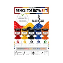 Toz Mum Boyası Seti 10 Cc 5'li Soya & Parafin Wax Için Kırmızı, Sarı, Siyah, Mavi, Turuncu Bkfab5ksrsmt10g Çok Renkli