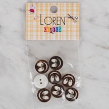 Loren Crafts 8 Li Gülen Yüz Koyu Kahve - 517