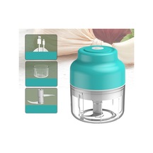 Sones Kablosuz Usb Şarjlı Sarımsak Makinesi Bebek Maması Takviyesi Makinesi, Stil: 100ml Bükülmüş Sarımsak Mavi