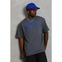 Yake Store Erkek Baskılı T-shirt Kısa Kol Bisiklet Yaka Regular Fit Rahat Kalıp Günlük Tişört - Füme - Füme Gri Yake Store Erkek Baskılı T-shirt Kısa Kol Bisiklet Yaka Regular Fit Rahat Kalıp Günlük Tişört - Füme - Füme Gri