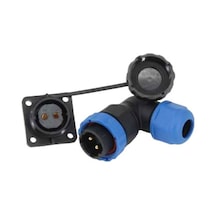 SD28 SU GEÇİRMEZ 2 PİN 28 MM YUVARLAK KONNEKTÖR (90° DİRSEK)