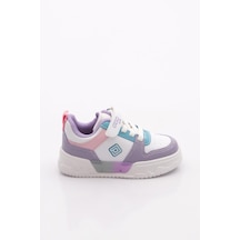 Pepino 1603 Çocuk Bebe Spor Ayakkabı Beyaz Lila Turkuaz