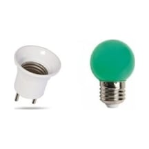 Duy Fişli 1w E-27 Duylu Renkli Ledli Gece Lambası Ampulü E27 Led Ampul 1 Watt Yeşil