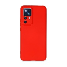 Xiaomi Mi 12t Pro Kılıf Nano İçi Kadife Silikon - Kırmızı -