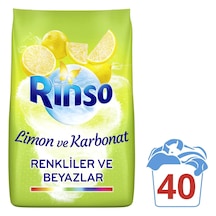 Rinso Limon ve Karbonat Renkliler ve Beyazlar İçin Toz Çamaşır Deterjanı 4 KG