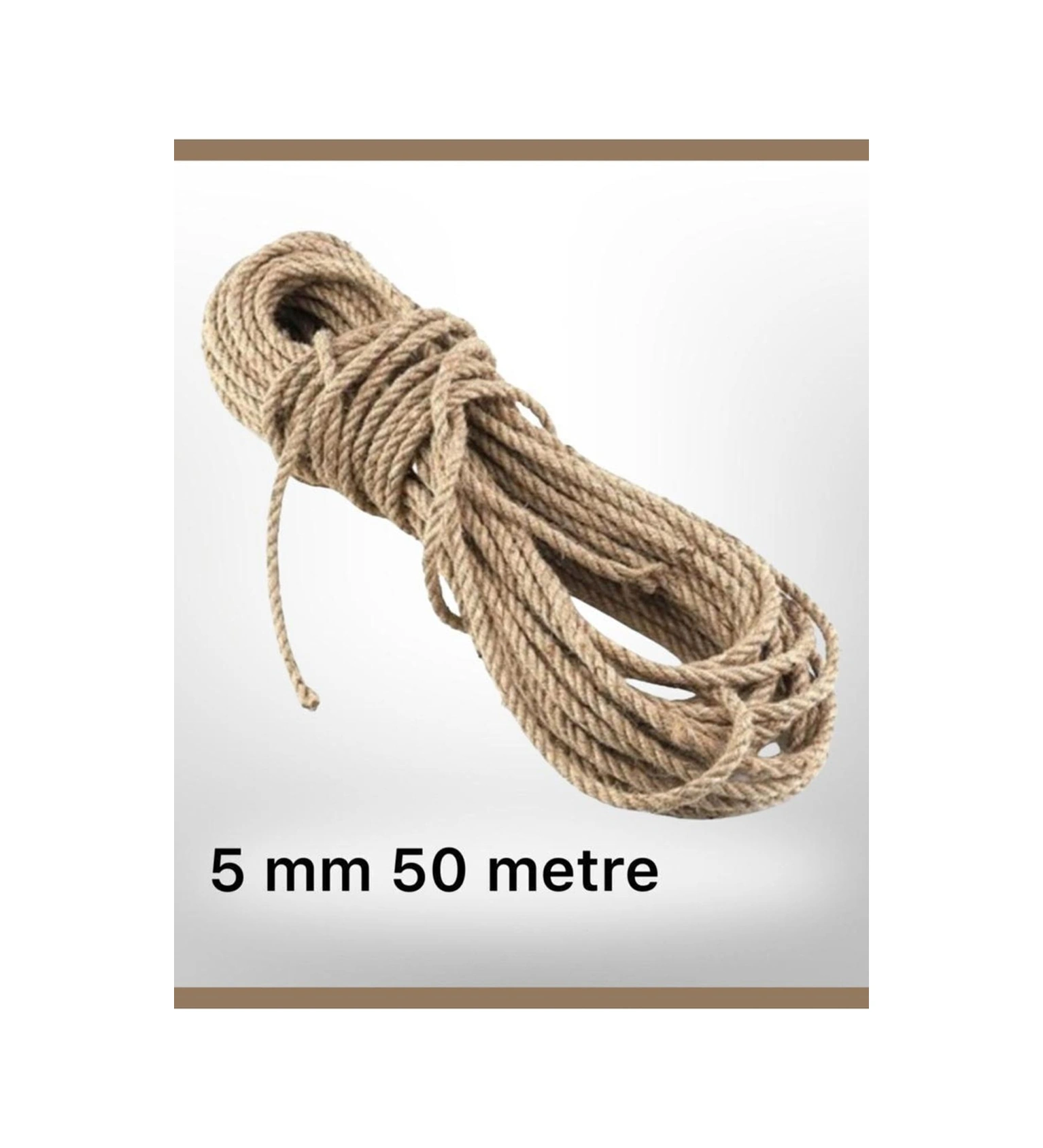 5 Mm 50 Metre Jüt Halat Ip - Hasır Ip - Kendir Ip -