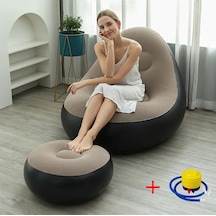 Yeni Şişme Eğlence Fasulye Torbası Kanepe Tembel Koltuk Takımı Çok Renkli