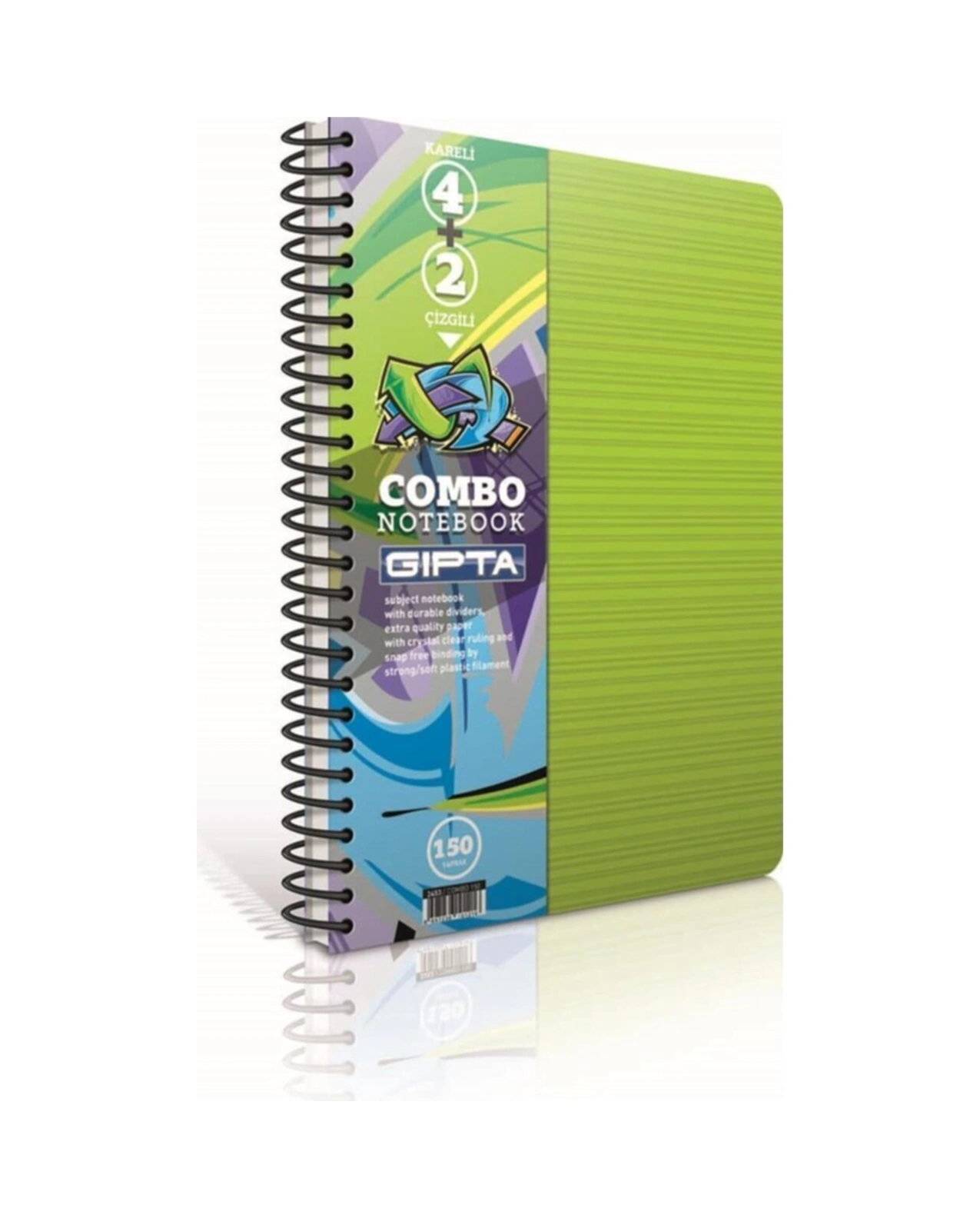 Combo 150 Yaprak 4+2 Sep. Defter Yeşil