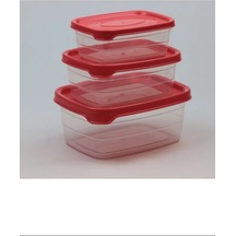 Plastik Saklama Kabı 3'lü 400 Ml - 670 Ml - 1. 2 Lt. Royaleks-bnm-0513 Diğer