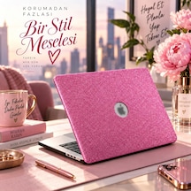Macbook Air Kılıf 13.6 İnç M2 M3 M4 Uyumlu Premium Simli Kaplama Tpu Sert Koruma İnce Hafif Parlak Yüzey Glitter Hardcase Darbe Önleyici Tasarım Usb C Adaptör Hediyeli Açık Pembe Belirtilmemiş