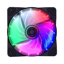 Coolmoon 12 Cm. 3d 15 Led Rgb Renkli Sessiz Işıklı Kasa Fanı