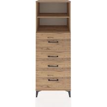 Hyperion Dolap 2 Raflı 4 Çekmeceli 60x44x163 Çam-çam Çam