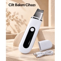 Metal Spatula Başlıklı Koruyucu Kapaklı Şarj Edilebilir Yüz Bakım Cihazı 26863610