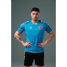 Hummel Milli Takım Line Kamp Tişört Turkuaz