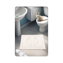 Buççin Online Mağaza Pamuk Dokuma Su Emici Banyo Paspası Ayak 60x40 Cm Krem Orta 6 - 12 Mm Pamuk Polyester Ekru Çok Renkli