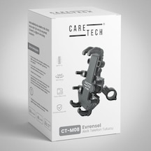 Ct-m08 Telefon Tutucu Titreşim Önleyici Motosiklet Gidon Ayna Montajlı 8 Pençeli Siyah Su Geçirmez