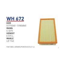 WUNDER WH672 Hava Filtresi Alfa Romeo Mito 1,4