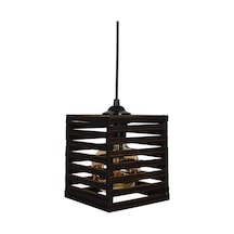 Vedemo Küp Tekli Rustik Ahşap Avize