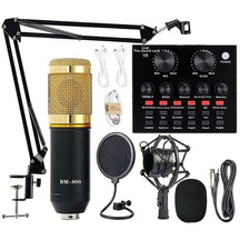 Cofelife Bm-800 Podcast Mikrofon Kiti Altın