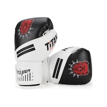Titan Sport Siyah Beyaz Pitbull Desenli Boks Eldiveni Çok Renkli